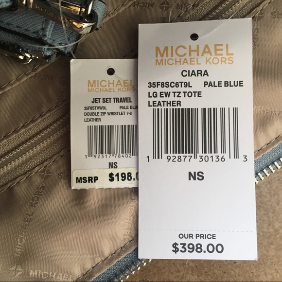 NWT Michael Kors Ciara Tote & Double Zip Wristlet - Picture 5 of 5